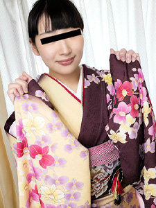 イキまくり振袖軟巨乳娘