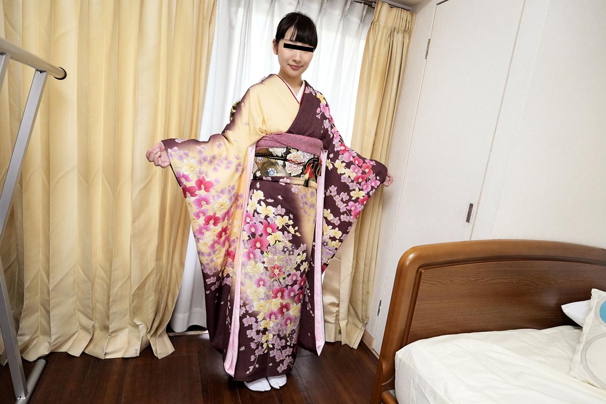 イキまくり振袖軟巨乳娘