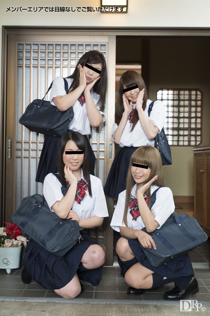 夏だ!JK制服温泉素人娘の大乱交 前編