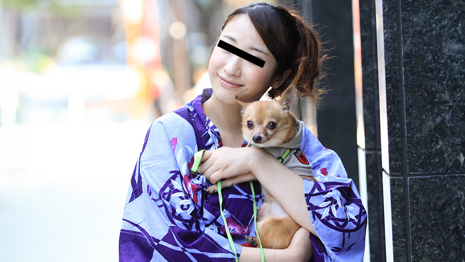 犬の散歩中に犬好きな浴衣美人をナンパゲット！